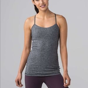 Lululemon NWT Power Pose Tank, Size 2, Heathered Grey